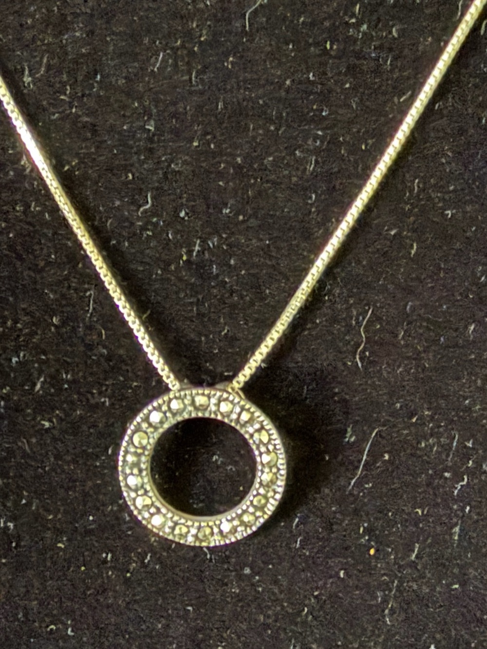 Sterling and marcasite necklace